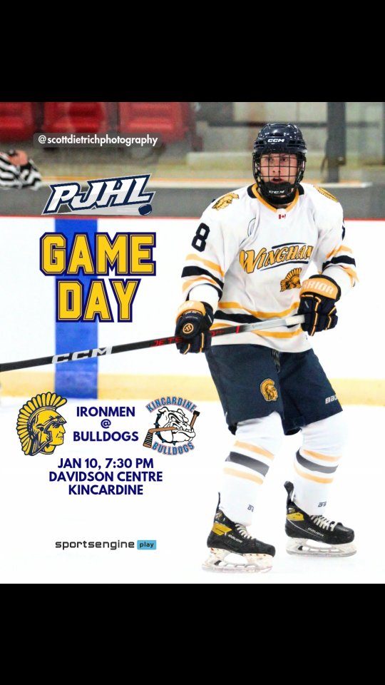 On the road to Kincardine tonight; puck drop 7:30 pm at the Davidson Centre. LET'S ROLL,TINMEN! 🔵🟡

📸 @scottdietrichphotography 

#ironmen #tinmen #pjhl